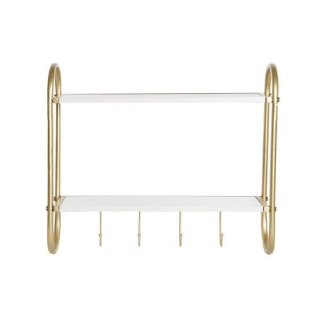 Appendiabiti da parete DKD Home Decor Metallo MDF Glam (50 x 15 x 43 cm)