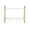 Appendiabiti da parete DKD Home Decor Metallo MDF Glam (50 x 15 x 43 cm)