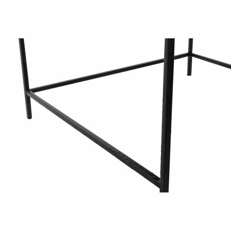 Tavolo aggiuntivo DKD Home Decor 61 x 61 x 49 cm Nero Dorato Acciaio Alluminio