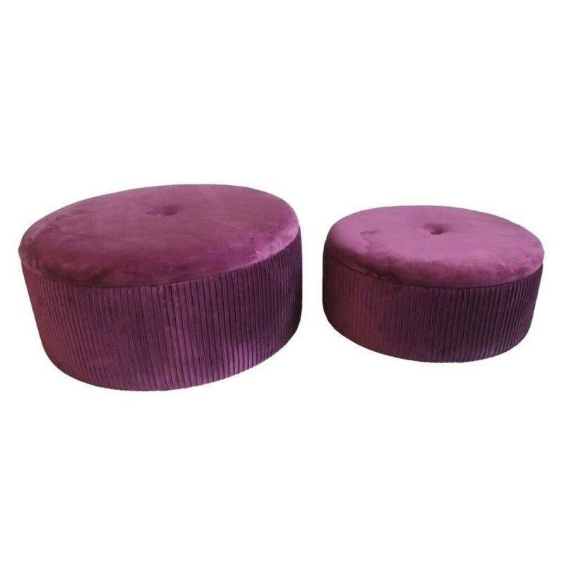 Poggiapiedi DKD Home Decor Poliestere MDF Bordeaux (70 x 70 x 28 cm) Poggiapiedi DKD Home Decor Poliestere MDF Bordeaux (70 x 70 x 28 cm)
