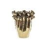 Vaso DKD Home Decor Porcellana Dorato Moderno (18 x 18 x 23 cm)