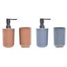 Set da Bagno DKD Home Decor Naturale Grigio Arancio Corallo Alluminio Bambù PS Moderno (9 x 7 x 16 cm) (2 Unità) (7 x 7 x 16 cm)
