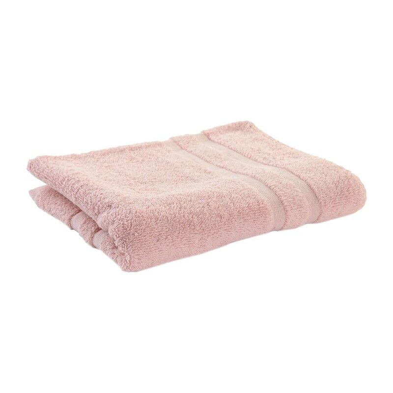 Tappeto da bagno DKD Home Decor 600 gsm Cotone Rosa chiaro (80 x 50 x 1 cm)