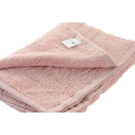 Tappeto da bagno DKD Home Decor 600 gsm Cotone Rosa chiaro (80 x 50 x 1 cm)