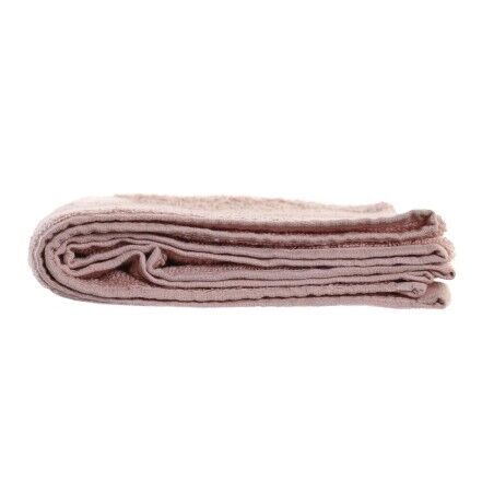 Tappeto da bagno DKD Home Decor 600 gsm Cotone Rosa chiaro (80 x 50 x 1 cm)