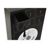 Cassettiera DKD Home Decor Nero Dorato Abete Legno MDF Orientale 63 x 28 x 101 cm