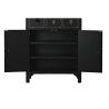 Cassettiera DKD Home Decor Nero Dorato Abete Legno MDF Orientale 63 x 28 x 101 cm