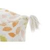 Cuscino da pavimento DKD Home Decor Beige Foglia della pianta Shabby Chic 40 x 40 x 40 cm