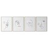 Quadro DKD Home Decor Viso Scandinavo 45 x 2,5 x 60 cm (4 Unità)