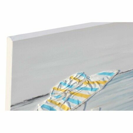 Quadro DKD Home Decor Spiaggia Mediterraneo (90 x 2,5 x 60 cm) (2 Unità)