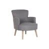 Poltrona DKD Home Decor Abete Poliestere Grigio scuro (66 x 70 x 88 cm)