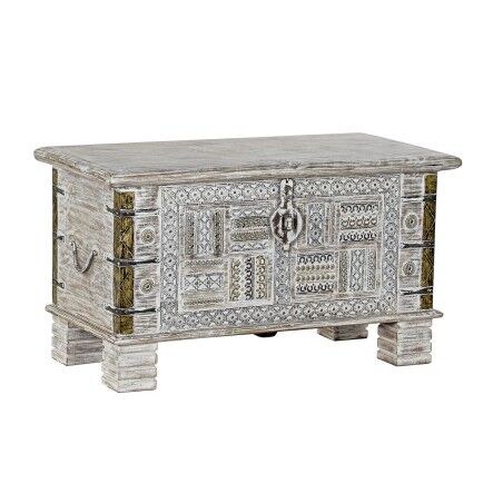 Baule DKD Home Decor Metallo Legno di mango 80 x 40 x 45 cm