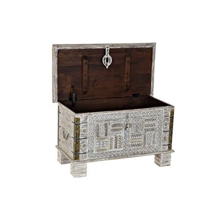 Baule DKD Home Decor Metallo Legno di mango 80 x 40 x 45 cm