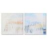 Quadro DKD Home Decor Palme 100 x 4 x 100 cm Tropicale (2 Unità)