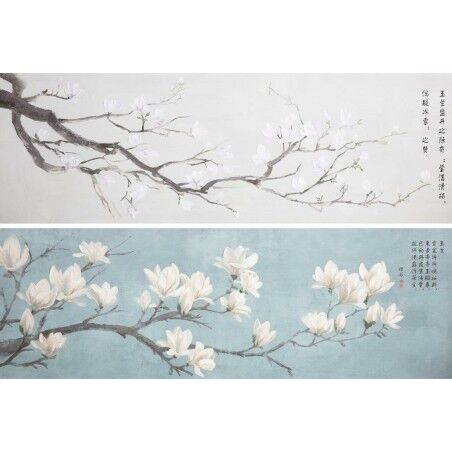 Quadro DKD Home Decor 150 x 3,7 x 50 cm Giapponese Orientale (2 Unità)