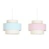 Lampadario DKD Home Decor 40 x 40 x 30 cm Verde Rosa chiaro 50 W (2 Unità)