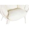Poltrona da giardino DKD Home Decor 90 x 65 x 151 cm Metallo rattan sintetico Bianco