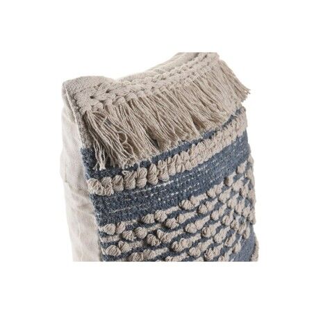 Cuscino DKD Home Decor Azzurro 45 x 10 x 45 cm Bianco Boho