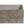 Contenitore per Sistemare Multiuso DKD Home Decor Bianco Naturale Legno di mango 32 x 13 x 21 cm (12 Unità)