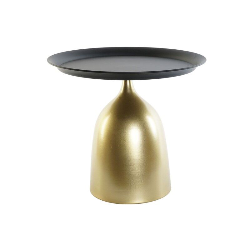 Tavolo aggiuntivo DKD Home Decor Nero Dorato Metallo 50 x 50 x 43,5 cm Tavolo aggiuntivo DKD Home Decor Nero Dorato Metallo 50 x 50 x 43,5 cm