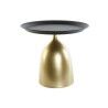 Tavolo aggiuntivo DKD Home Decor Nero Dorato Metallo 50 x 50 x 43,5 cm