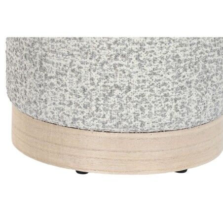 Poggiapiedi DKD Home Decor 32 x 32 x 38 cm Scandi Grigio chiaro