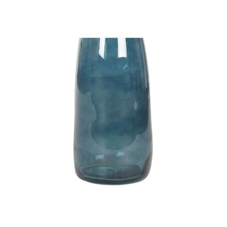 Vaso DKD Home Decor 18 x 18 x 80 cm Azzurro Vetro Temperato