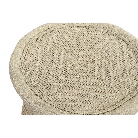 Set di 2 tavoli DKD Home Decor Naturale 60 x 60 x 42 cm 62 x 62 x 42 cm 64 x 64 x 42 cm