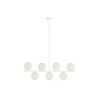 Lampadario DKD Home Decor 98 x 45 x 30 cm Cristallo Metallo Bianco 50 W