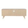 Mobile TV DKD Home Decor Naturale Metallo Legno d'albero della gomma 120 x 30 x 48 cm