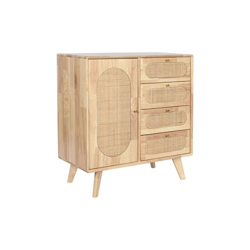 Credenza DKD Home Decor Naturale Metallo Legno d'albero della gomma 73,5 x 35 x 78 cm Credenza DKD Home Decor Naturale Metallo Legno d'albero della gomma 73,5 x 35 x 78 cm