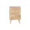 Cassettiera DKD Home Decor Naturale Metallo Legno d'albero della gomma 40 x 30 x 63 cm