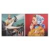 Quadro Home ESPRIT Moderno 100 x 3,5 x 100 cm (2 Unità)