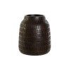 Vaso Home ESPRIT Marrone Nero Resina Coloniale 19 x 19 x 21 cm
