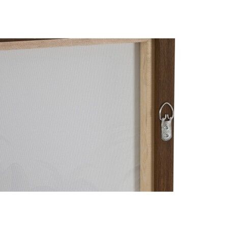 Set di 3 quadri Home ESPRIT Tropicale 180 x 4 x 120 cm (3 Pezzi)