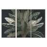 Set di 3 quadri Home ESPRIT Palme Tropicale 180 x 4 x 120 cm (3 Pezzi)