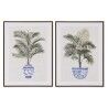 Quadro Home ESPRIT Palme Coloniale 60 x 4 x 80 cm (2 Unità)