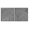 Quadro Home ESPRIT Astratto Moderno 100 x 4 x 100 cm (2 Unità)