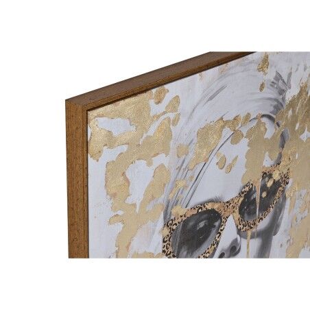 Quadro Home ESPRIT Dorato chica 70 x 3,5 x 70 cm (2 Unità)