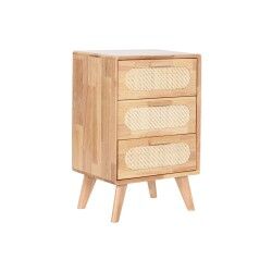 Cassettiera Home ESPRIT Naturale Metallo Legno d'albero della gomma 40 x 30 x 63 cm