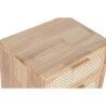 Cassettiera Home ESPRIT Naturale Metallo Legno d'albero della gomma 40 x 30 x 63 cm