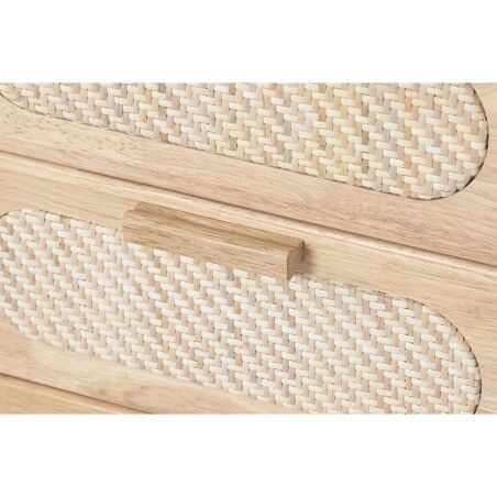 Cassettiera Home ESPRIT Naturale Metallo Legno d'albero della gomma 40 x 30 x 63 cm