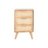 Cassettiera Home ESPRIT Naturale Metallo Legno d'albero della gomma 40 x 30 x 63 cm