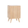 Cassettiera Home ESPRIT Naturale Metallo Legno d'albero della gomma 40 x 30 x 63 cm