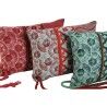 Cuscino Home ESPRIT Rosso Verde Corallo 30 x 10 x 20 cm (3 Unità)