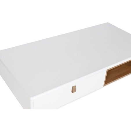 Tavolino da Caffè Home ESPRIT Bianco Naturale Poliuretano Legno MDF 120 x 60 x 40 cm