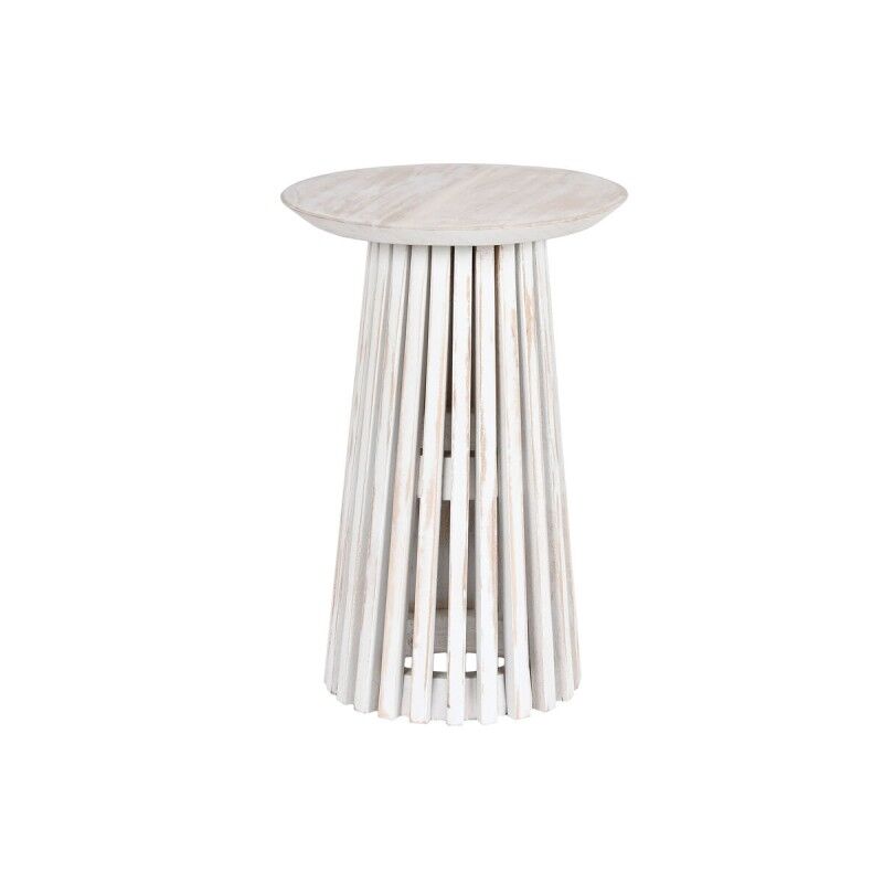 Tavolino Aggiuntivo Home ESPRIT Bianco legno di mindi 40 x 40 x 60 cm Tavolino Aggiuntivo Home ESPRIT Bianco legno di mindi 40 x 40 x 60 cm