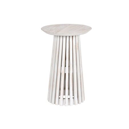 Tavolino Aggiuntivo Home ESPRIT Bianco legno di mindi 40 x 40 x 60 cm