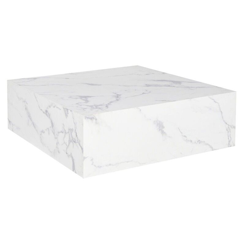 Tavolino da Caffè Home ESPRIT Bianco Legno MDF 90 x 90 x 35 cm Tavolino da Caffè Home ESPRIT Bianco Legno MDF 90 x 90 x 35 cm