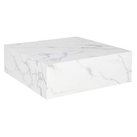 Tavolino da Caffè Home ESPRIT Bianco Legno MDF 90 x 90 x 35 cm